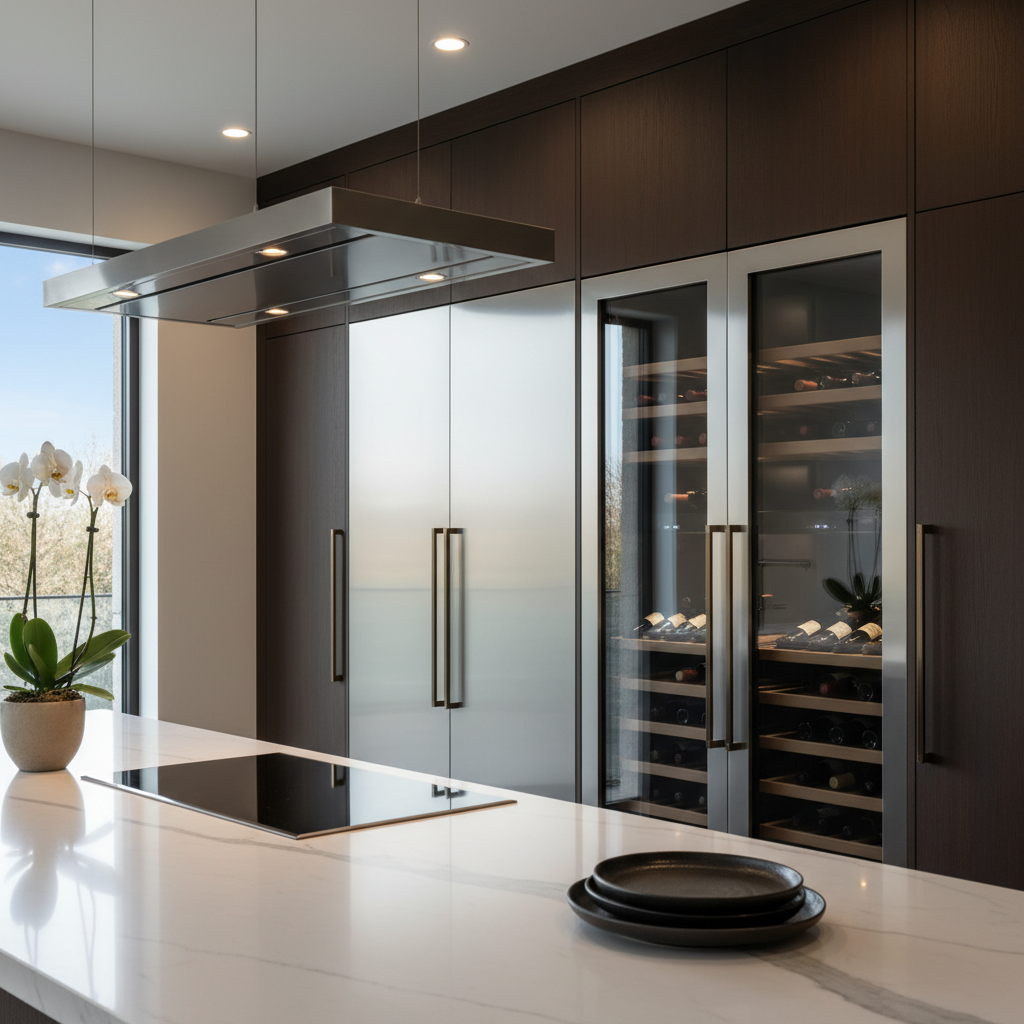 Modern high-end kitchen appliances